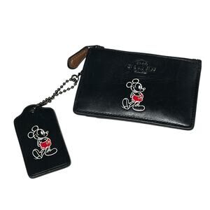 Disney X Coach HTF Mickey ID card Wallet Purse bag charm HangTag replacement